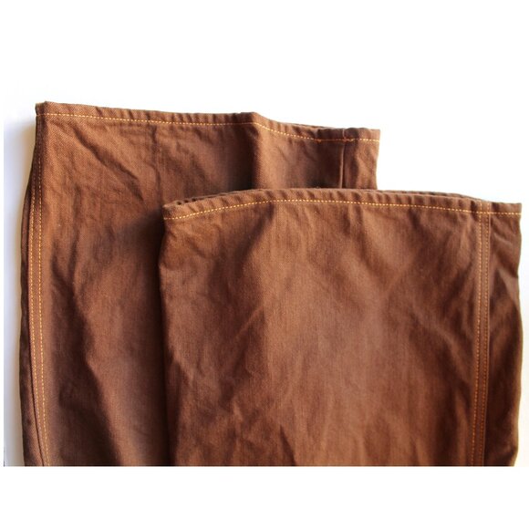 Veronica Beard Taylor Wide-Leg High-Rise Jeans 33" / Size 31 / Lasso Brown Navy - Picture 10 of 11